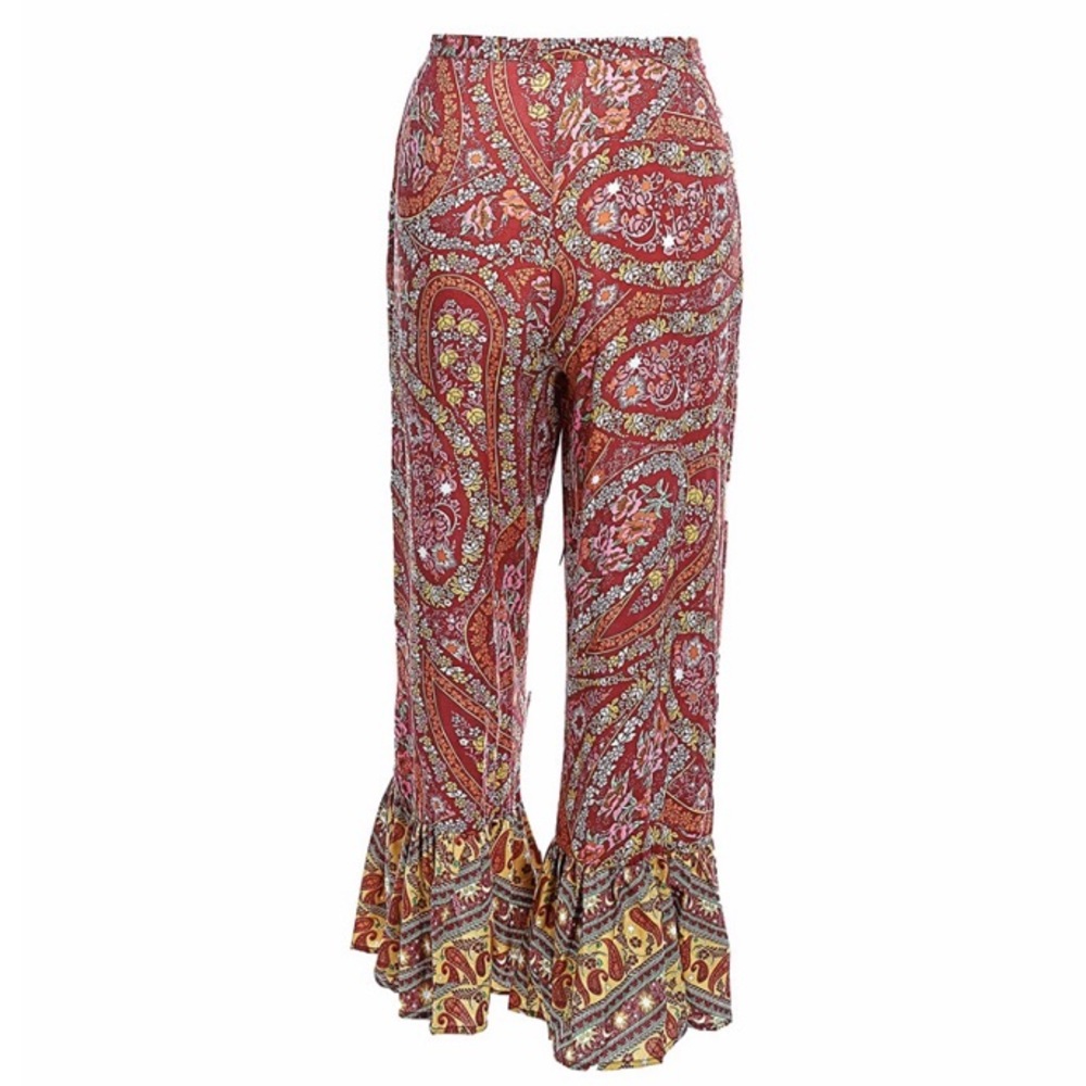 LAST ONE! 5⭐️ Indio Cropped Paisley Pants - Picture 8 of 8